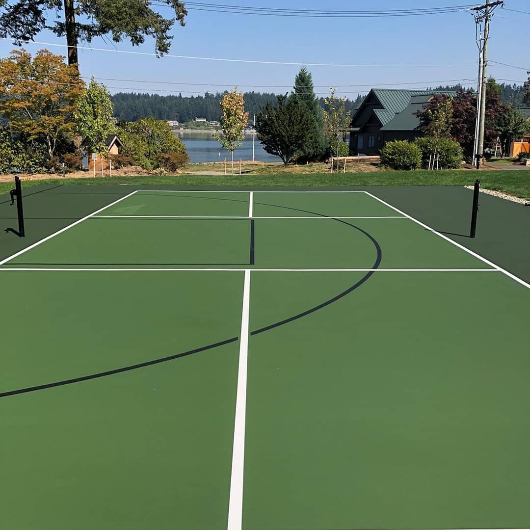 Pickleball court construction